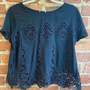 urban outfitters lace top
